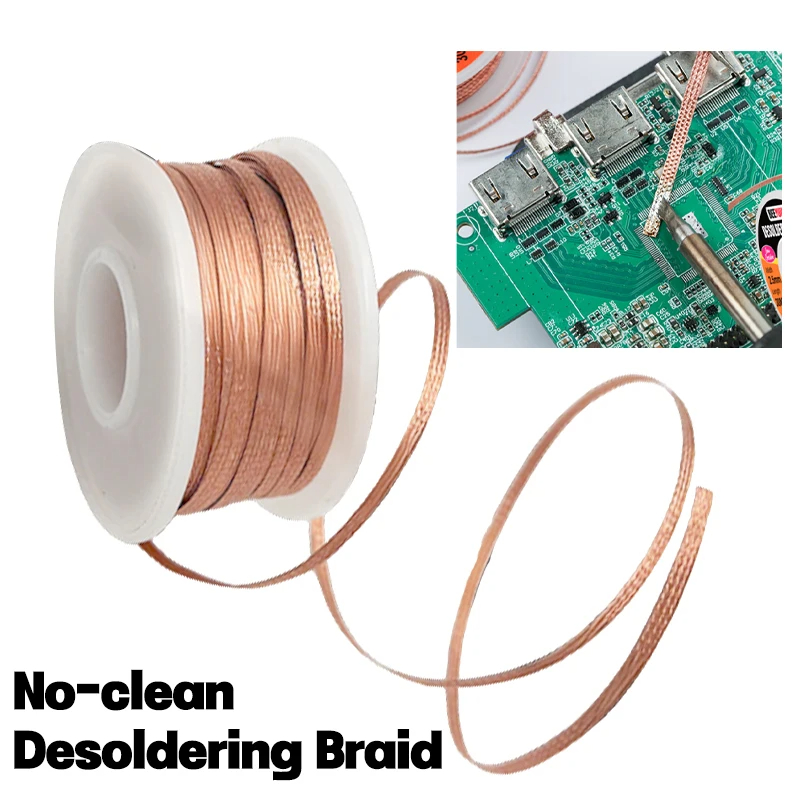 Solder Wick Braid - 1.5/3/6/10 メートル銅溶接ワイヤーはんだ吸い取りメッシュ編組テープ溶接ポイントはんだ電子 PCB 回路基板のはんだ付けツール