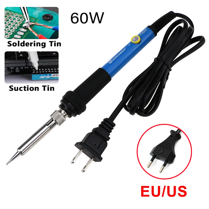Electronics Repair Degree - 220V/110V 60W 電気はんだごてセット 温度調節可能 電気はんだごて 修理用電子はんだ付け工具