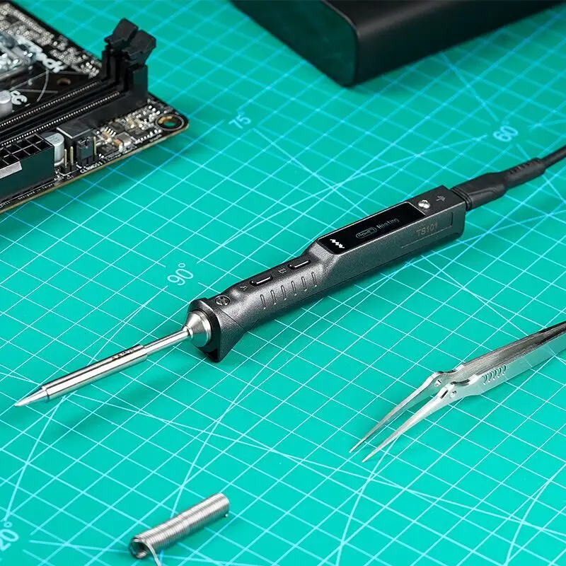 Electronics Repair Degree - TS101 電気はんだごてハイパワーデジタルディスプレイ溶接ペン内部加熱調節可能な温度修理電子