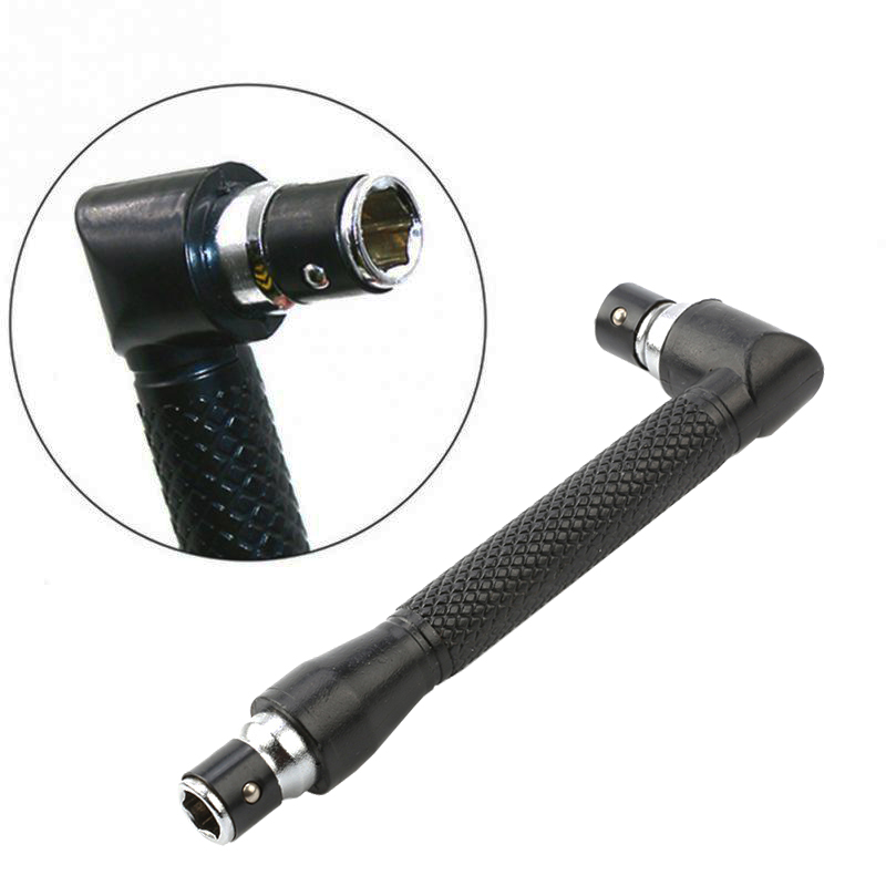 Electronics Repair Degree - L型1/4六角ドライバービット、両端90度ハンドル、ブラック、6.35mm、精密電子機器修理ツール、テクノロジー愛好家向け