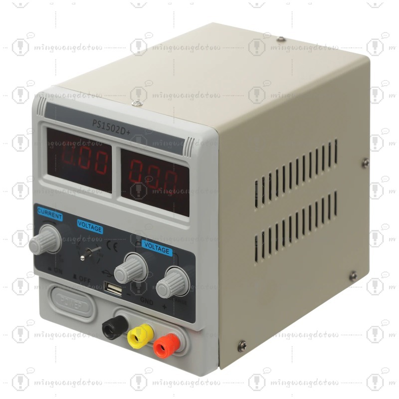 Electronics Repair Lab - 調整可能なDC電源0-15V 2A、過電流保護付きデジタルディスプレイ、電話修理、電子機器ラボテスト用