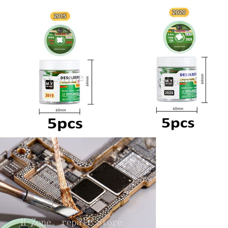 YCS M.Y 5個入り はんだ吸い取り線 はんだ除去ブレー - Solder Wick Braid のレビューと価格