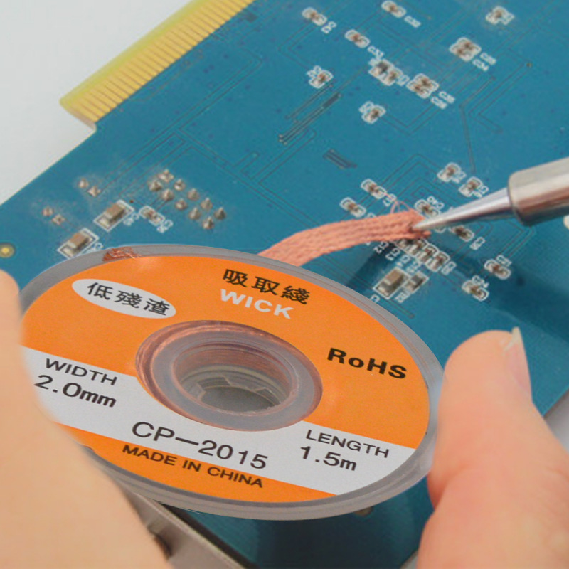 はんだ除去編組メッシュ溶接はんだリムーバー 1.0/1.5/ - Solder Wick Braid のレビューと価格