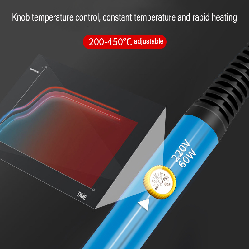 220V/110V 60W 電気はんだごてセット 温度調節可 - Electronics Repair Degree のレビューと価格
