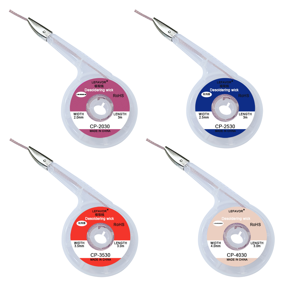 強力なはんだ除去編組 1.5/2.0/2.5/3.0/3.5 - Solder Wick Braid のレビューと価格