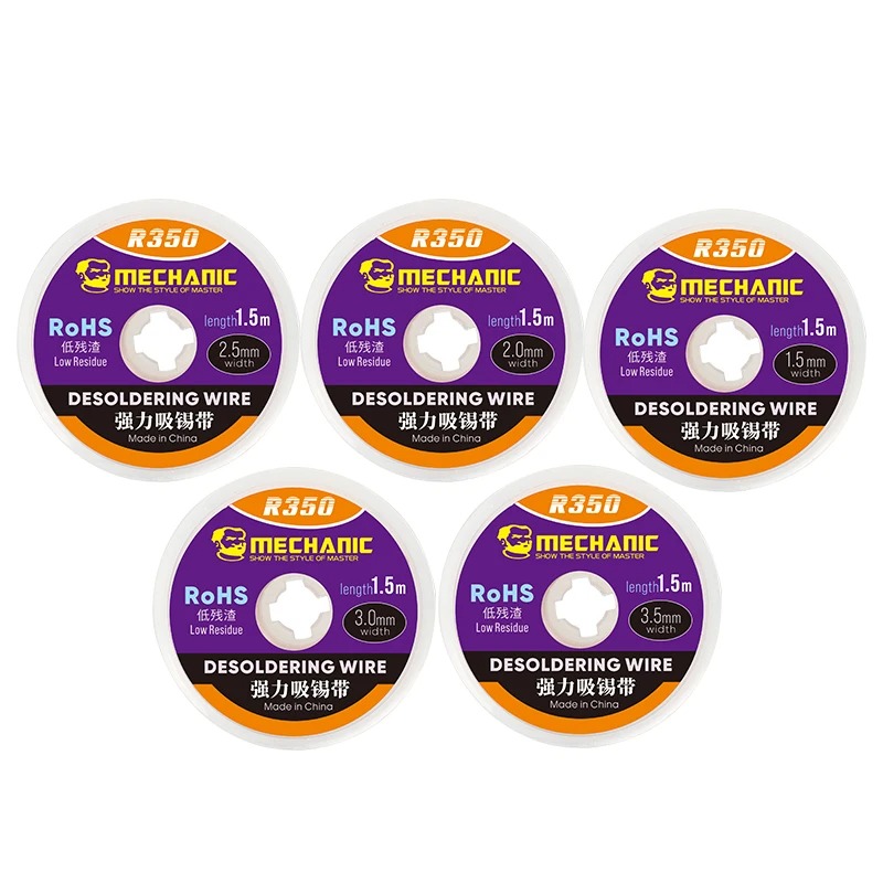 メカニックの溶接ツール,はんだ除去ワイヤー1.5/2.0/2 - Solder Wick Braid のレビューと価格