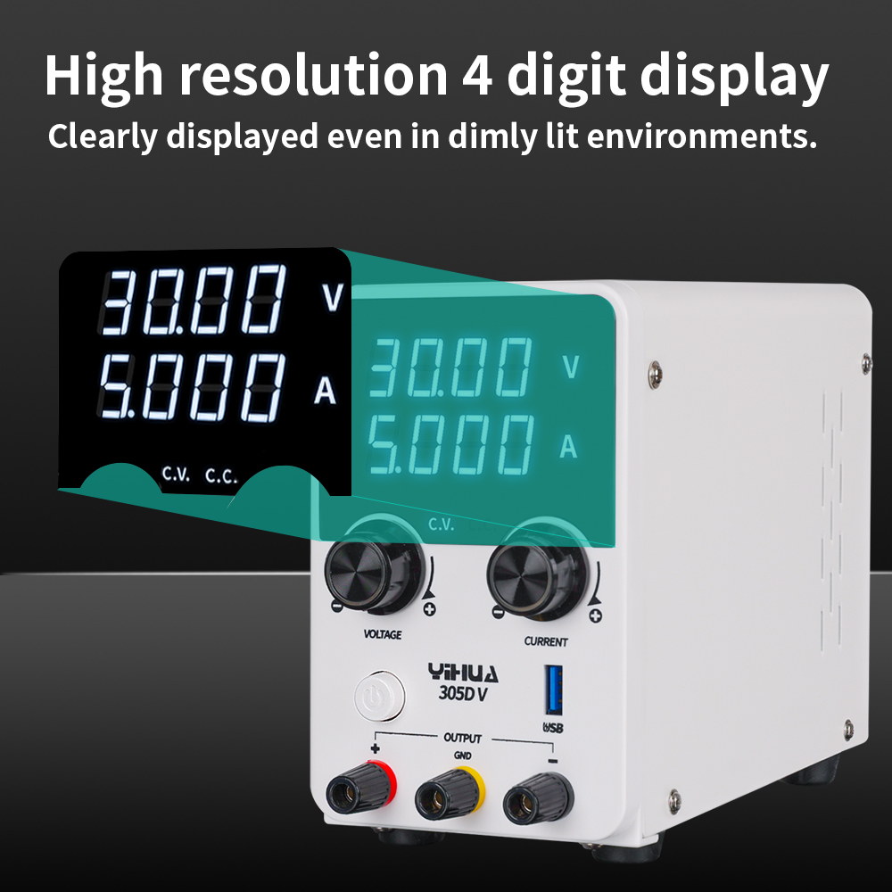 YIHUA 305D-V 180 ワット DC 電源 30V - Electronics Repair Lab のレビューと価格