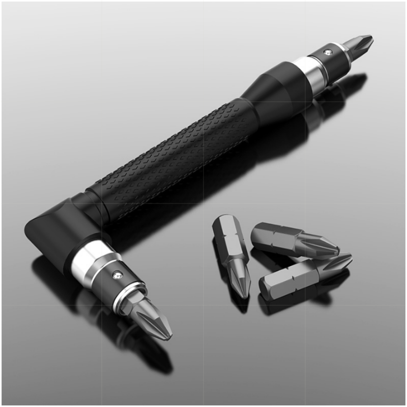 L型1/4六角ドライバービット、両端90度ハンドル、ブラック - Electronics Repair Degree のレビューと価格
