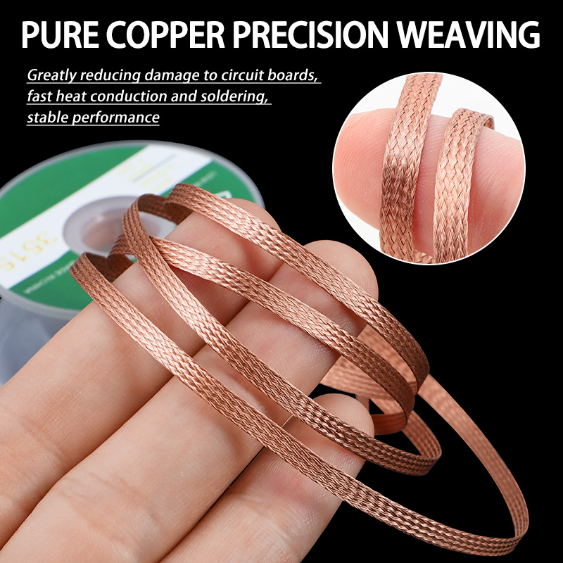 1/2/5個入り はんだ吸い取りワイヤー 編み込み式 溶接は - Solder Wick Braid のレビューと価格