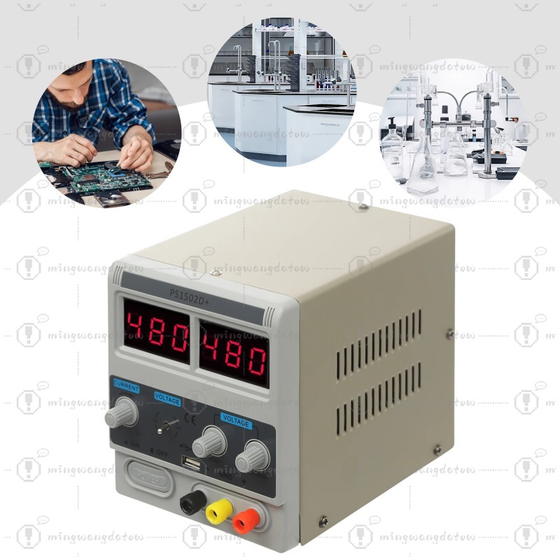 調整可能なDC電源0-15V 2A、過電流保護付きデジタルデ - Electronics Repair Lab のレビューと価格