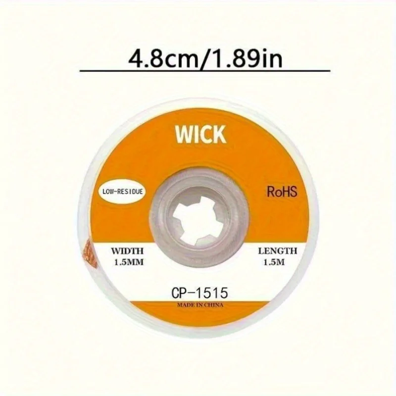 1.5m はんだ吸い取りテープ 銅製 溶接はんだ除去剤 1. - Solder Wick Braid のレビューと価格