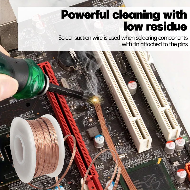 1.5-10m 強力はんだ吸い取り線 銅線メッシュワイヤー  - Solder Wick Braid のレビューと価格