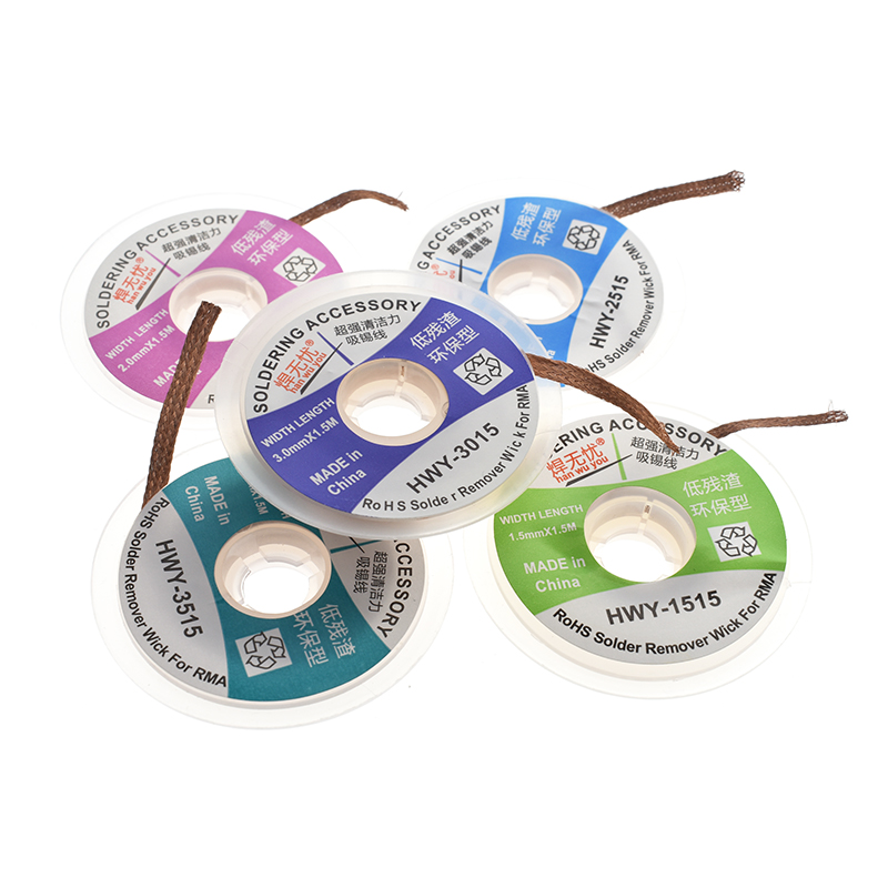 修理用のはんだ除去ブレード,鉛製,1.5mm,2mm,2.5 - Solder Wick Braid のレビューと価格